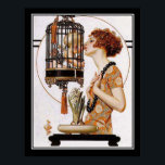 Cupid i en Cage Art Deco-utskrift Poster<br><div class="desc">Cupid i en Cage Art Deco-utskrift</div>