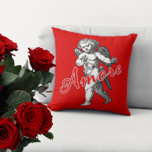 Cupid i Kärlek Romantic Vintage Dekorativ kudde