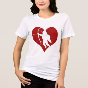 Cupid inuti ett hjärta t shirt