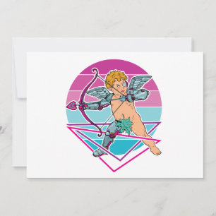 Cupid japansk cyberpunk-estetik Alla hjärtans dag Julkort