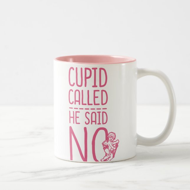 Cupid kallade honom "NO Två-Tonad Mugg (Höger)