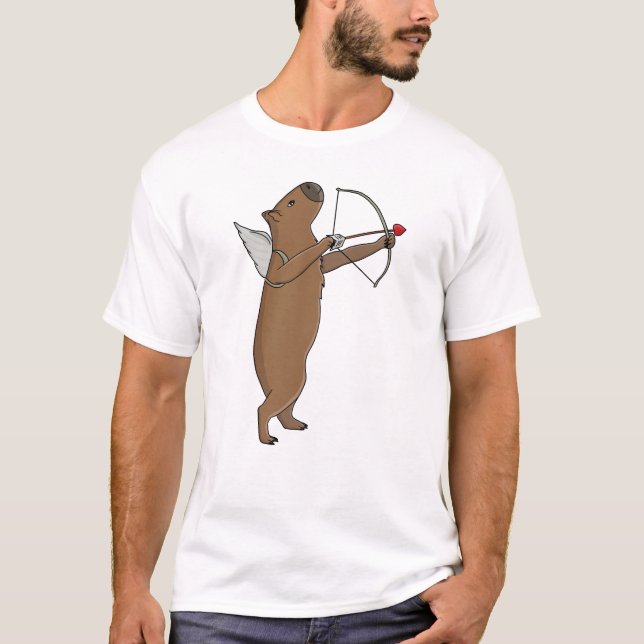 Cupid Kapybarar T Shirt (Framsida)