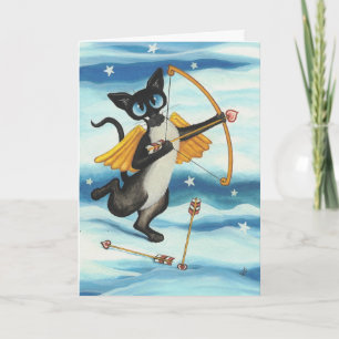 Cupid Kattunge Valentine Siamese - du är min Helgkort
