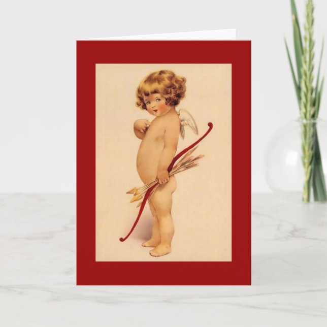 Cupid-kort för Vintage Helgkort (Framsida)