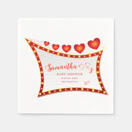 Cupid Little Secret Valentine Baby Shower Welcome Pappersservett