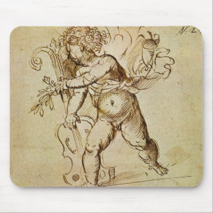 Cupid med en fiol av Domenico Campagnola Musmatta