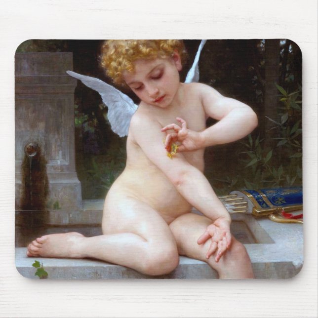 Cupid med en fjäril, Bouguereau Musmatta (Framsidan)