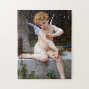 Cupid med en fjäril, Bouguereau Pussel