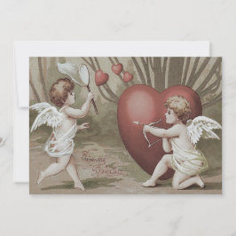 Cupid Nät Hjälp Båge Pil Bröllopsinbjudan Inbjudningar