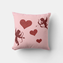 Cupid och Hearts Dekorativ kudde