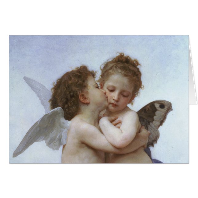 Cupid och Psyche as Babys Hälsningskort (Framsidan Horizontal)