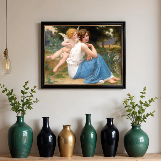 Cupid och Psyche av Guillaum Seignac Poster (Skapare uppladdad)