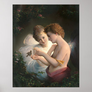 Cupid och Psyche, Louis Prang Poster