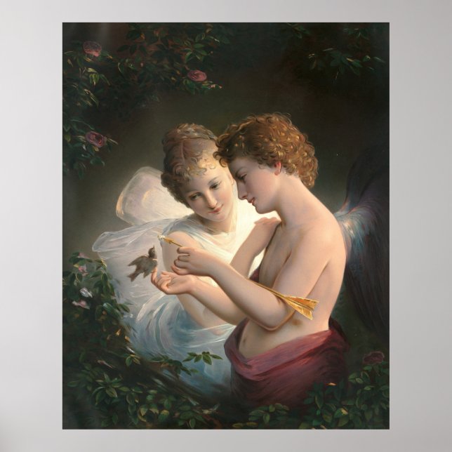 Cupid och Psyche, Louis Prang Poster (Framsidan)