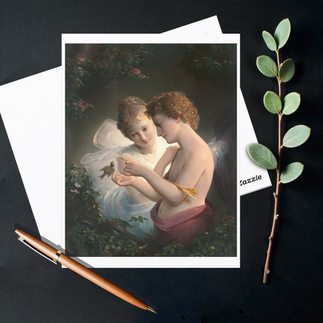 Cupid och Psyche, Louis Prang Vykort (Skapare uppladdad)
