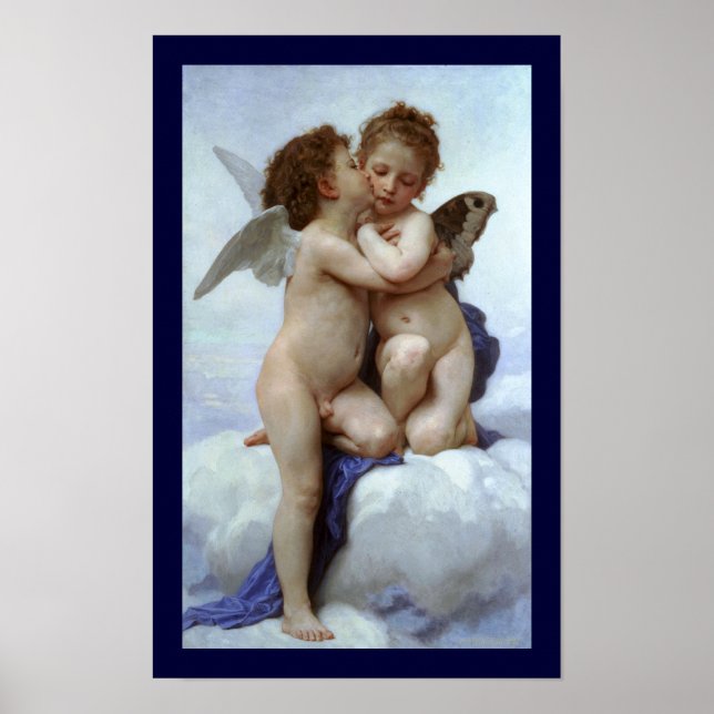 Cupid och Psyche som Children / Angel's First Kiss Poster (Framsidan)
