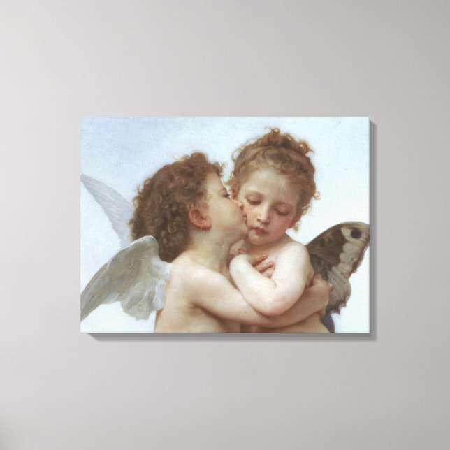 Cupid och Psyche som Children Canvastryck (Framsida)