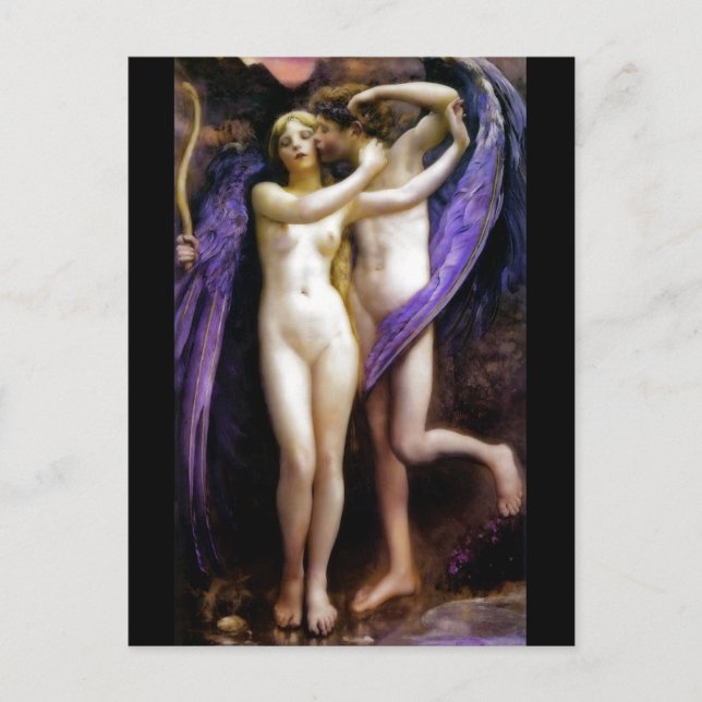 Cupid och Psyche Vykort (Framsida)