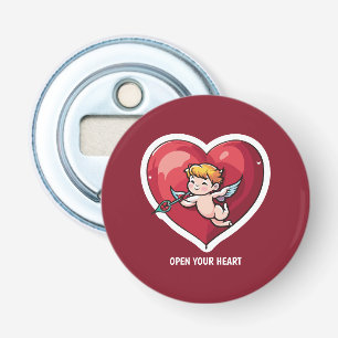 Cupid på Red Heart Flasköppnare