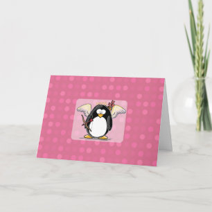 Cupid Penguin-kort Helgkort