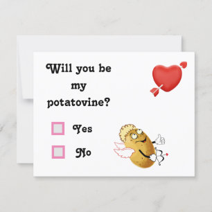 Cupid Potatisköken Kontroll Ja eller Nej Julkort
