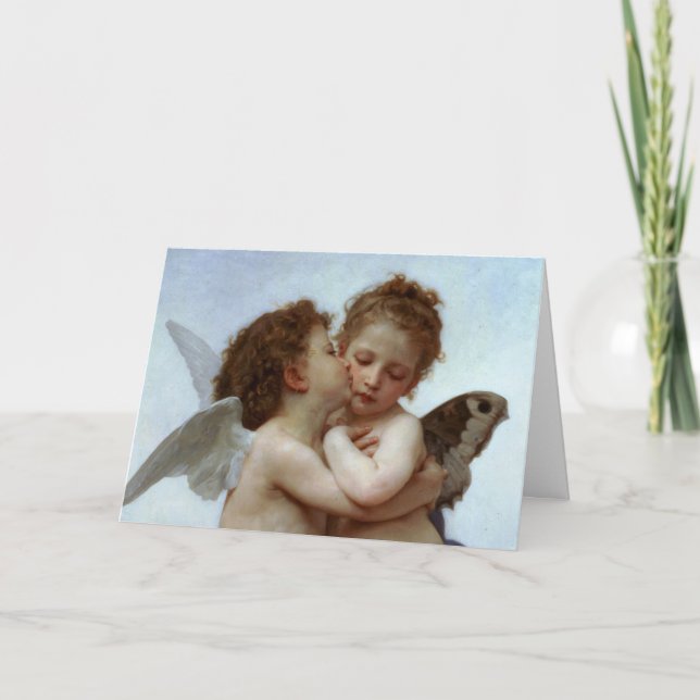 Cupid & Psyche som Children Valentine Helgkort (Framsida)