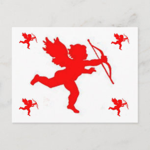 Cupid Red Plain för kort