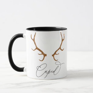 Cupid Reindeer Antlers jul Mugg