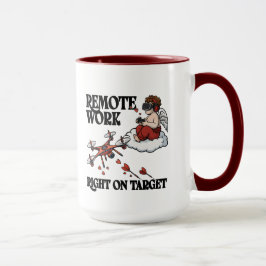 Cupid Remote Work, Valentine’s Day Mugg