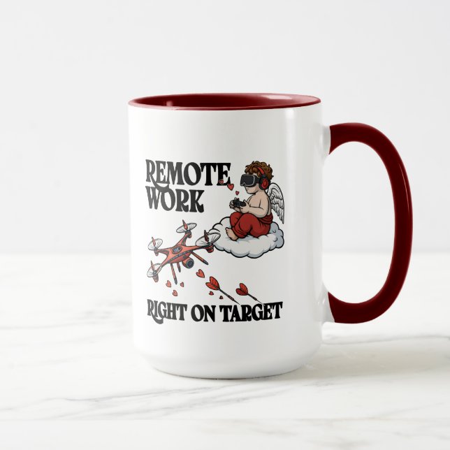 Cupid Remote Work, Valentine’s Day Mugg (Höger)