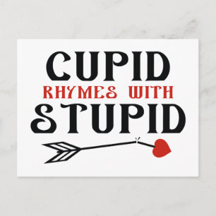 Cupid Rhymes med stupid Vykort