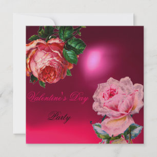 CUPID ROSENGIRLANG HJÄRTA OCH RÖD ROS VALENTINE MO INBJUDNINGAR