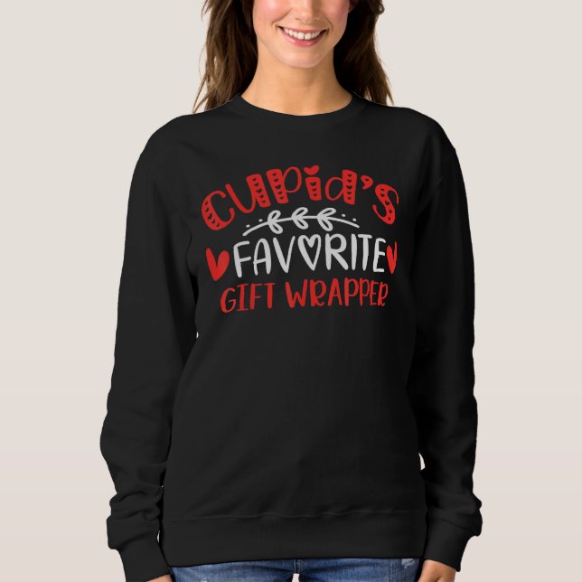 Cupid S Favorite Wrapper Romantik Par Manar Wome T Shirt (Framsida)