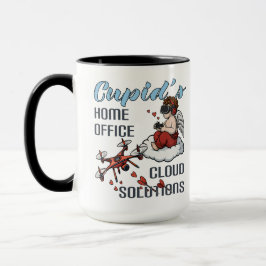 Cupid’s Home Office, Drone Valentine’s Day Mugg