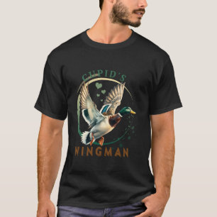 Cupid s Wingman Valentine Day Anka Hunting Long T Shirt