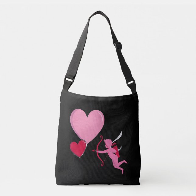 Cupid Shooting the Heart – Valentine’s Day Love De Axelväska (Framsida)