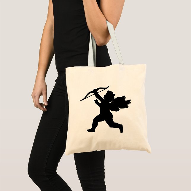 Cupid Silhouette Tote Bag Tygkasse (Skapare uppladdad)