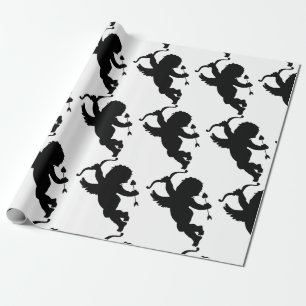 CUPID SILHOUETTE Valentine Day Wrapping Papper Presentpapper