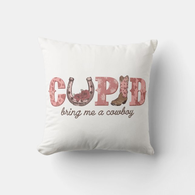 Cupid ska ge mig en Cowboy Kudde (Framsida)