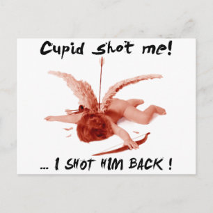 cupid sköt mig vykort