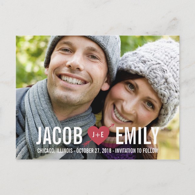 CUPID-spara vykortet för datum Meddelande Vykort (Framsida)