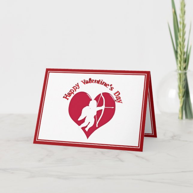 Cupid till Alla hjärtans dag Helgkort (Framsida)