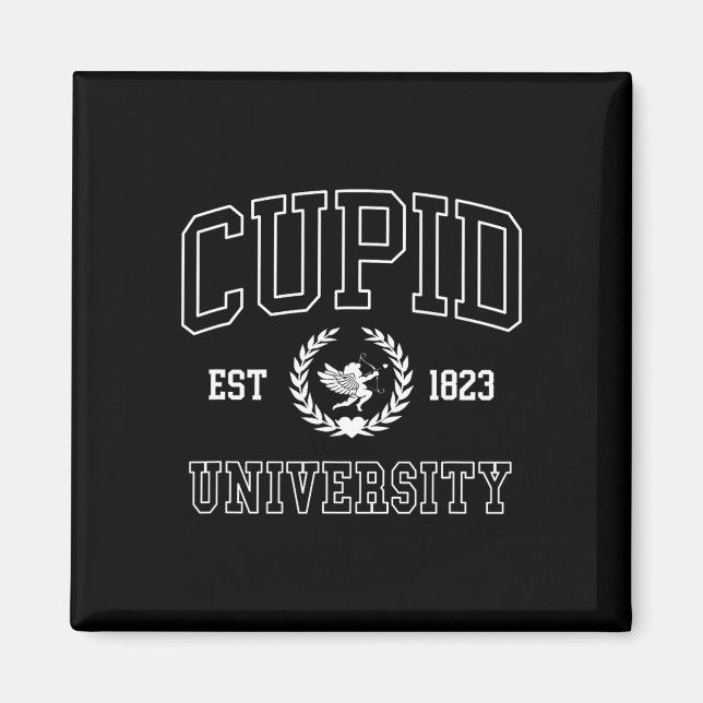 Cupid University College Alla Hjärtans Dag Trendig Magnet (Framsidan)