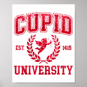 Cupid University Roligt Alla Hjärtans Dag Söta Kvi Poster