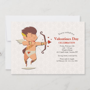 Cupid Valentines day Party-inbjudan Inbjudningar