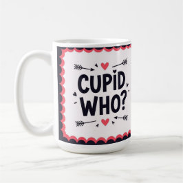 Cupid vem? Stilfull valentine's Kaffemugg
