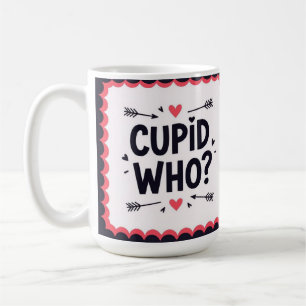 Cupid vem? Stilfull valentine's Kaffemugg