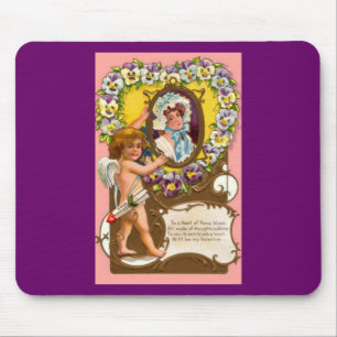Cupid Vintage Valentines Mousepad Musmatta