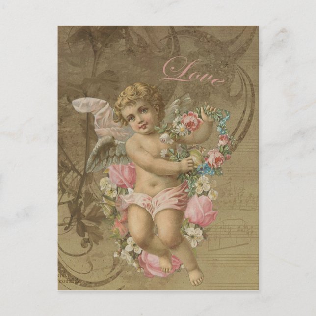 Cupid - Vintage Vykort (Framsida)