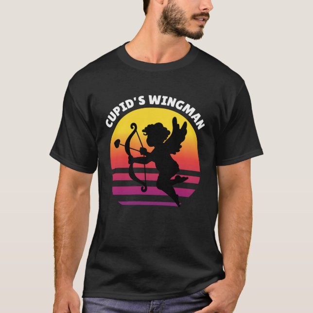 Cupid Wingman Cupid T Shirt (Framsida)